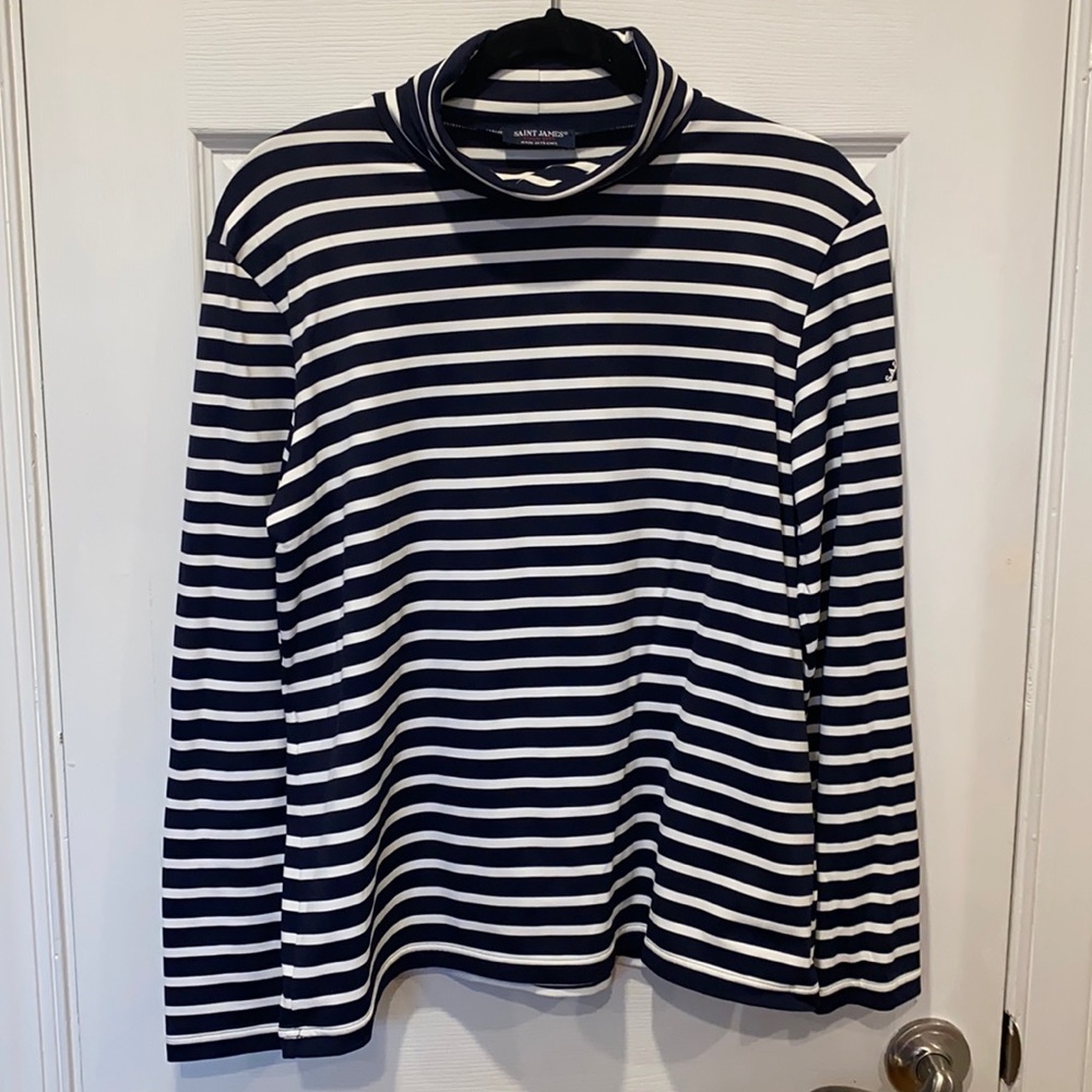 OURAL Turtleneck Striped Shirt for Women